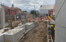 St Kilda apartment building construction, week 3